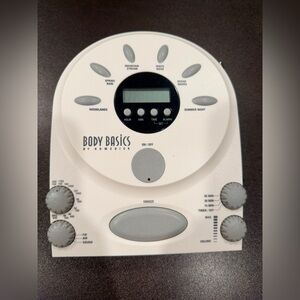 HoMedics Body Basics White Sound Machine with Gray Accents